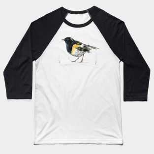 Mr Hihi, New Zealand native bird Baseball T-Shirt